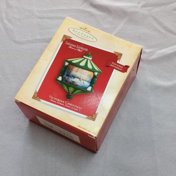 Hallmark Keepsake Ornament Vtg 2004 Thomas Kinkade Victorian Christmas w/ Box - Picture 4 of 9